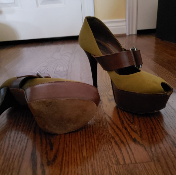 Desinger Marni satin peep toe platform pumps - Picture 5 of 5